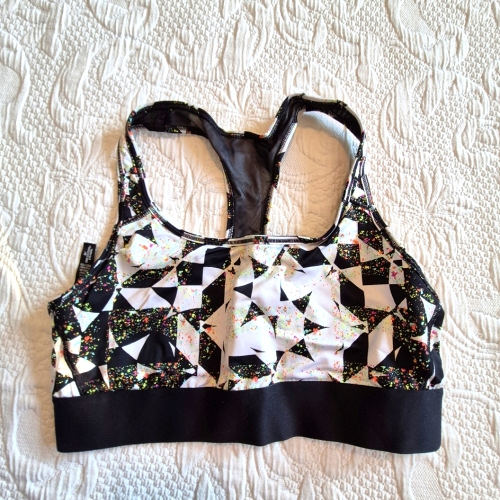 Victoria's Secret women's Medium multi colored racerback sports EUC